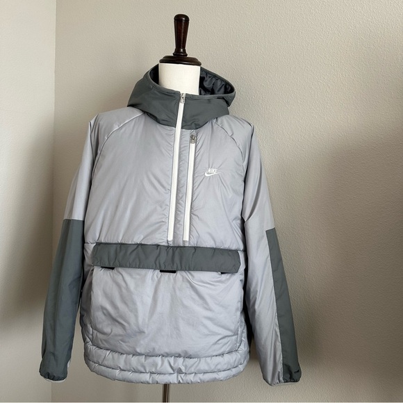 MEN'S NIKE SPORTSWEAR THERMA-FIT LEGACY HALF-ZIP HOODED ANORAK Size XL - Picture 2 of 10